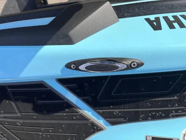 Slide: The Image of 2025 Yamaha Waverunner VX Limited HO, close-up of blue and black design details. - 26