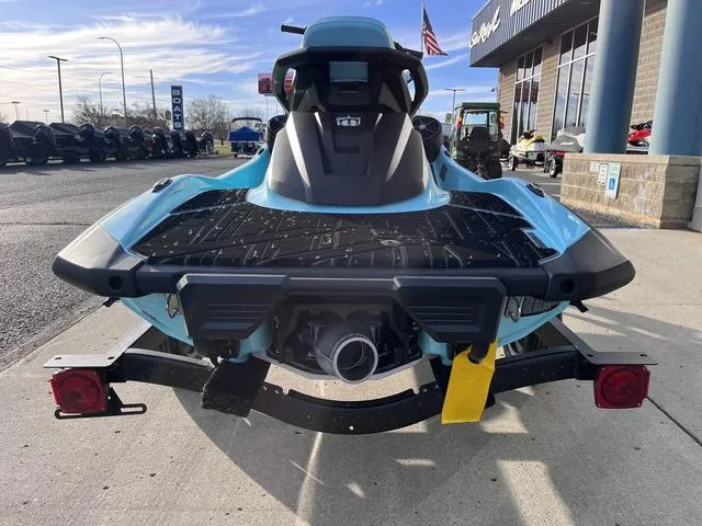 Slide: The Image of 2025 Yamaha Waverunner VX Limited HO on trailer, rear view, parked outside dealership. - 3
