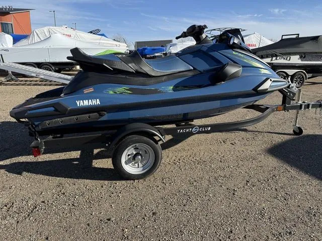 Slide: The Image of 2025 Yamaha WaveRunner VX Cruiser® HO with Audio on trailer, parked outdoors. - 9