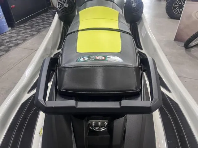 Slide: The Image of 2025 Yamaha Waverunner GP HO™ with Audio, featuring sleek black and yellow seating. - 16