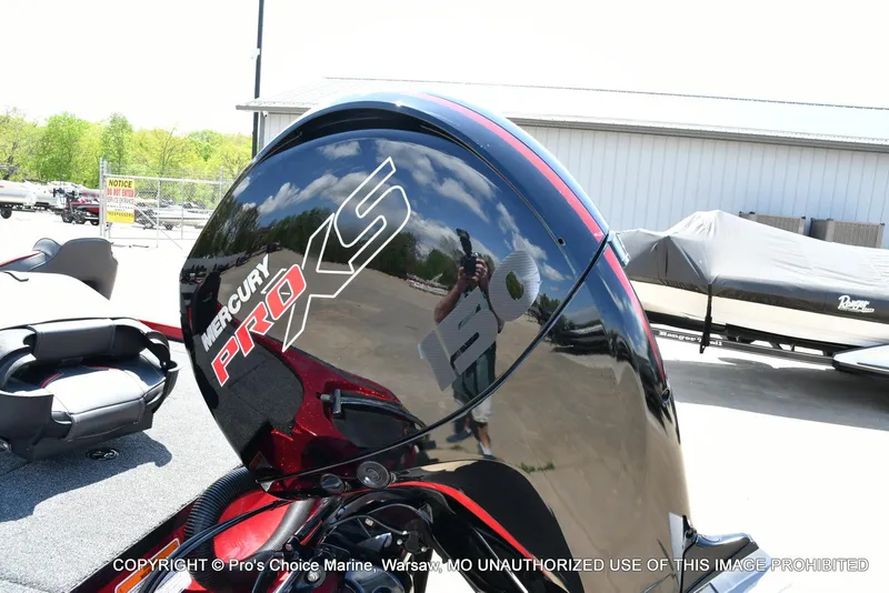 Slide: The Image of 2021 Nitro Z18 boat with Mercury Pro-XS 150 engine, outdoor setting. - 25