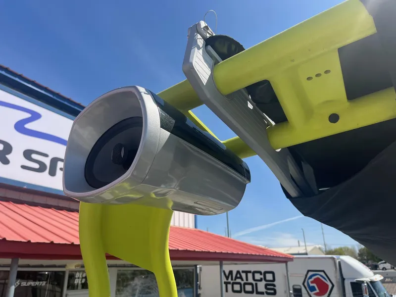 Slide: The Image of Close-up of a 2014 Correct Craft 230 TEAM EDITION boat speaker and tower. - 31