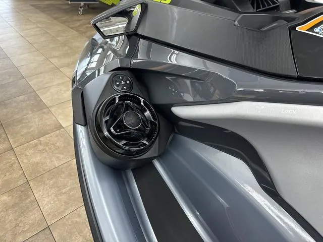 Slide: The Image of 2025 Sea-Doo Waverunner RXT-X with sleek design and integrated speaker system. - 10