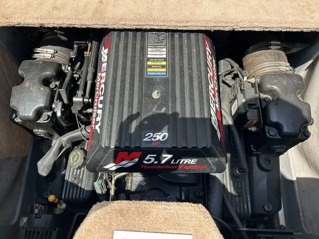 Slide: The Image of Engine of 2000 Sea Ray 210 Signature boat, 5.7L Mercury 250 HP. - 7