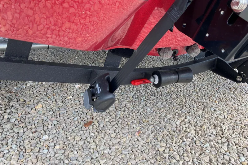 Slide: The Image of Close-up of 2025 Nitro Z20 XL Pro boat trailer hitch on gravel surface. - 20