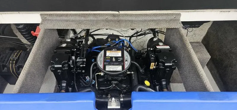 Slide: The Image of 2010 Ebbtide 202 SE Bow Rider engine compartment, showcasing detailed mechanical components. - 5