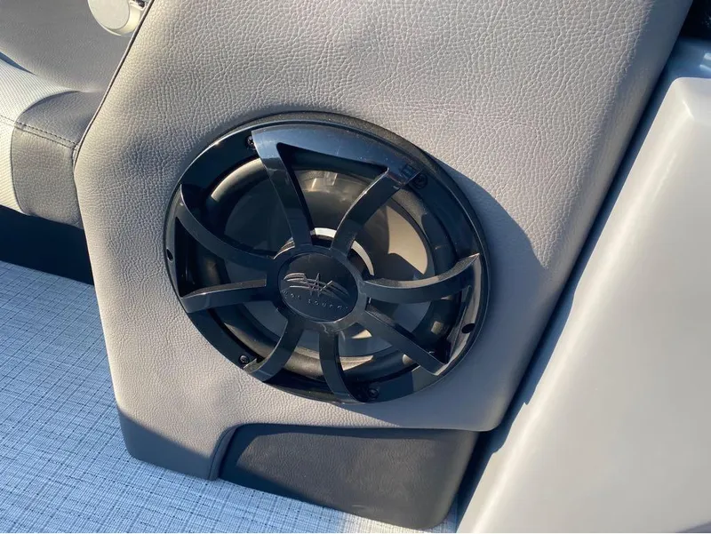 Slide: The Image of Speaker on 2025 Berkshire 25RFX STS boat interior, featuring sleek design and modern materials. - 17