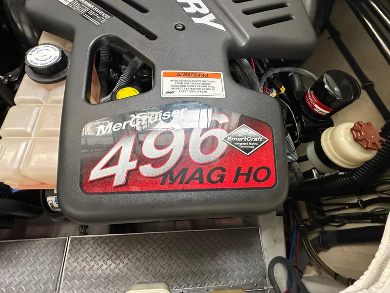 Slide: The Image of MerCruiser 496 MAG HO engine in 2008 Formula 353 FASTech boat. - 28