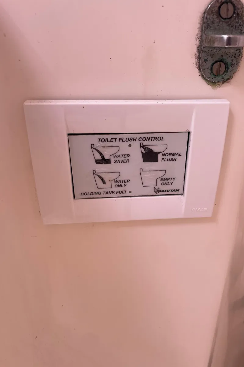 Slide: The Image of Toilet flush control panel with water-saving and normal flush options on Leopard 40, 2005 model. - 46