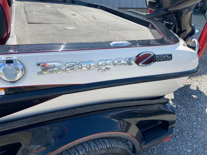 Slide: The Image of 2017 Ranger Z520C Comanche boat rear view with logo and details. - 6