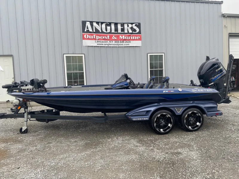 Slide: The Image of 2020 Skeeter FXR20 Limited boat at Anglers Outpost & Marine dealership. - 1