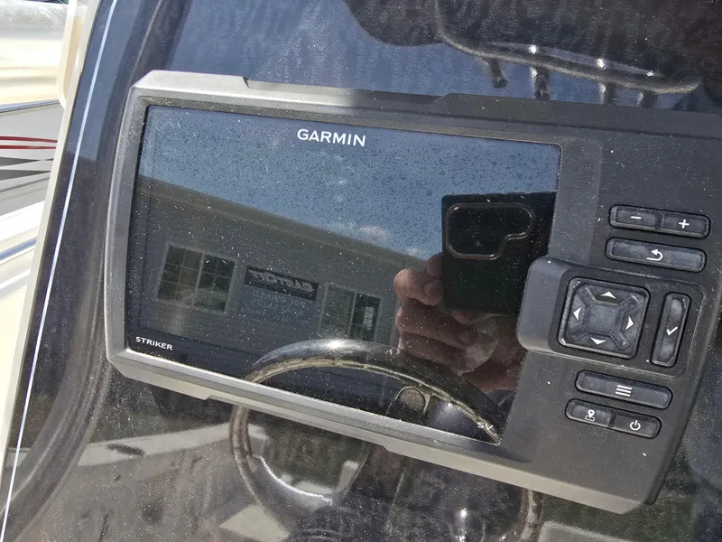 Slide: The Image of Garmin Striker display on 2016 Tidewater 210 LXF boat dashboard. - 5