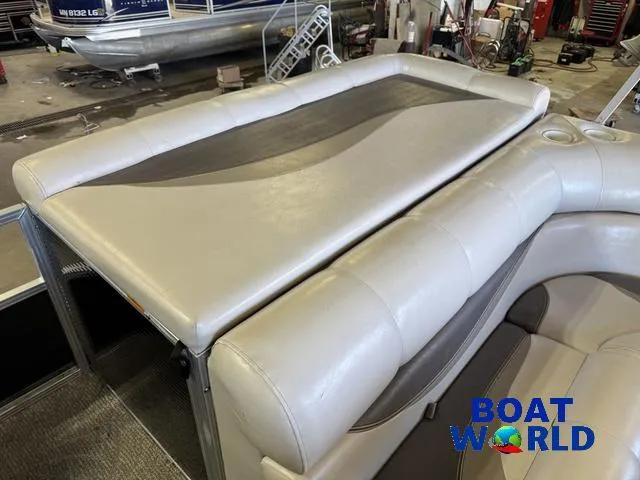 Slide: The Image of 2008 South Bay 20' Cruise Pontoon with Mercury 60HP, featuring comfortable seating. - 23