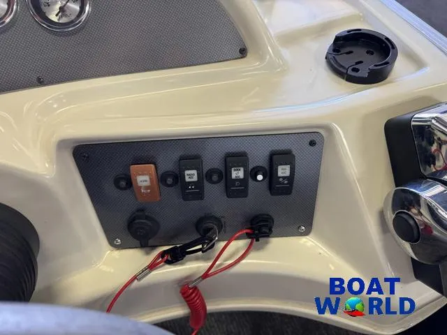Slide: The Image of Control panel of a 2008 South Bay 20' Cruise Pontoon with Mercury 60HP engine. - 29