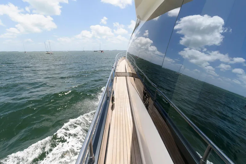 Slide: The Image of Azimut 84 Flybridge Motor Yacht 2013 cruising on open water, reflecting sky and sea. - 13