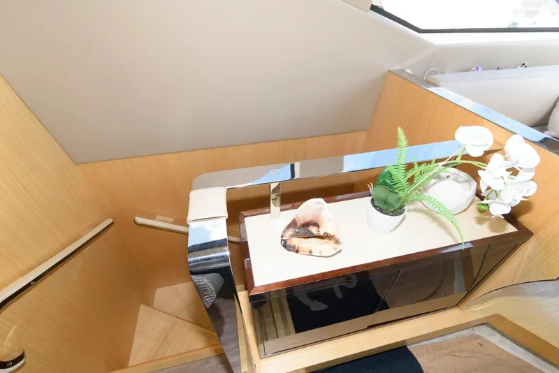 Slide: The Image of Luxurious interior of 2013 Azimut 84 Flybridge Yacht with elegant decor and modern design. - 52