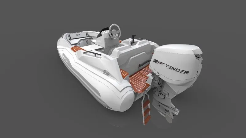 Slide: The Image of 2025 Zar Formenti ZF-1 boat with sleek design and powerful outboard motor. - 17
