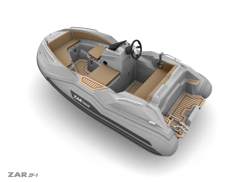 Slide: The Image of 2025 Zar Formenti ZF-5 inflatable boat with sleek design and modern interior. - 18