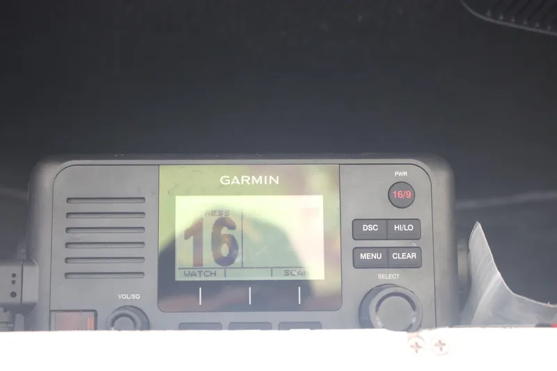 Slide: The Image of Garmin marine radio display on 2022 Skeeter SX2250 boat. - 18