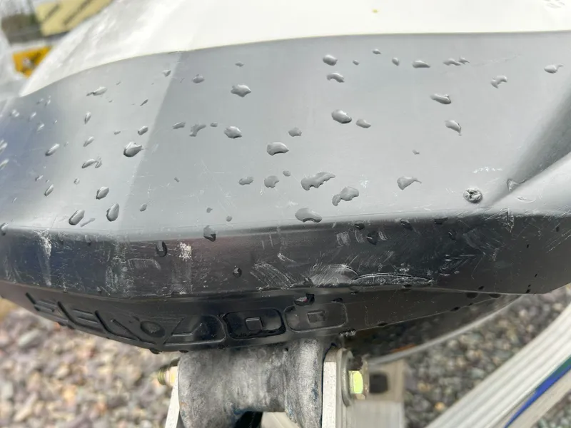 Slide: The Image of Close-up of a 2012 Sea-Doo GTX 155 with water droplets on the surface. - 15