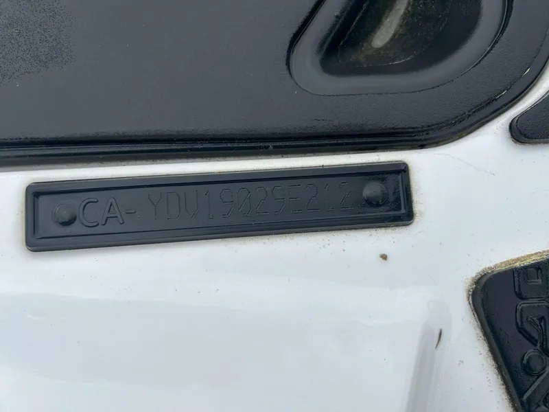 Slide: The Image of Close-up of a 2012 Sea-Doo GTX 155 identification plate. - 19