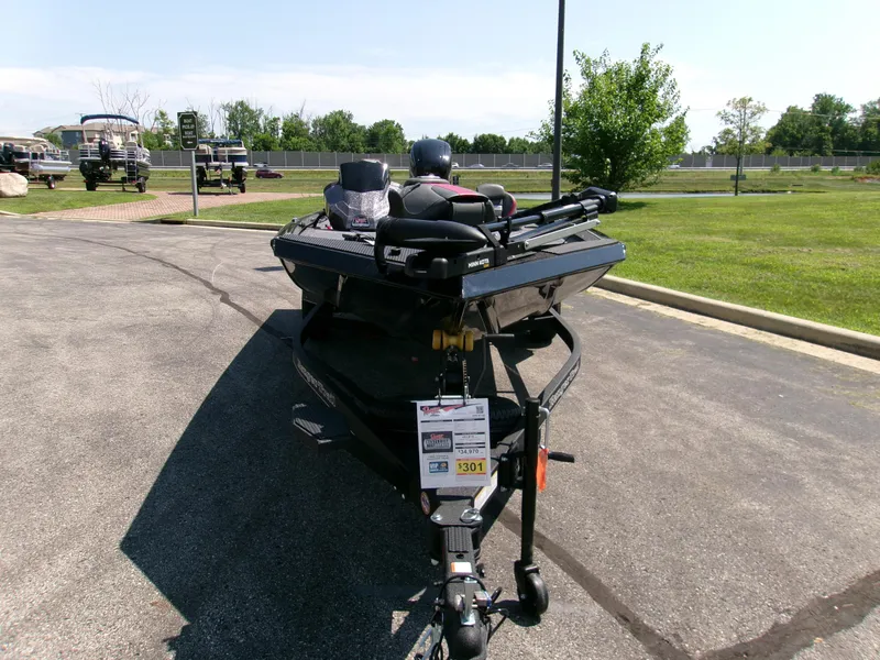 Slide: The Image of 2025 Ranger RT188 boat on trailer in outdoor setting. - 2