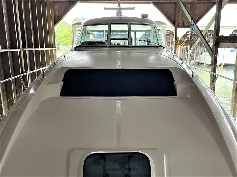 Slide: The Image of BOW DECK LOOKING AFTTO ENCLOSED CLIMATE CONTROLLED HELM DECK - 42