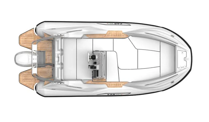 Slide: The Image of Top view of 2025 Zar Formenti 49 SL boat with sleek design and spacious layout. - 16