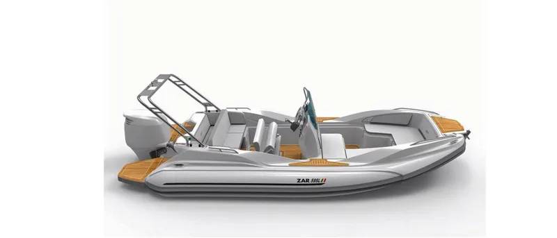 Slide: The Image of 2025 Zar Formenti 59 SL/Limited boat, sleek design, modern features, side view. - 27