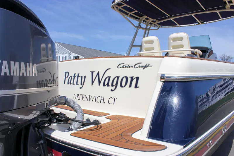 Slide: The Image of 2014 Chris-Craft Catalina 29 Sun Tender boat with Yamaha engine, named "Patty Wagon," Greenwich, CT. - 3