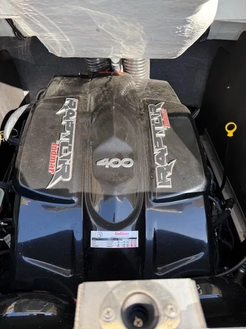 Slide: The Image of 2022 MB B-52 Raptor 400 engine, powerful and sleek design in a boat. - 11