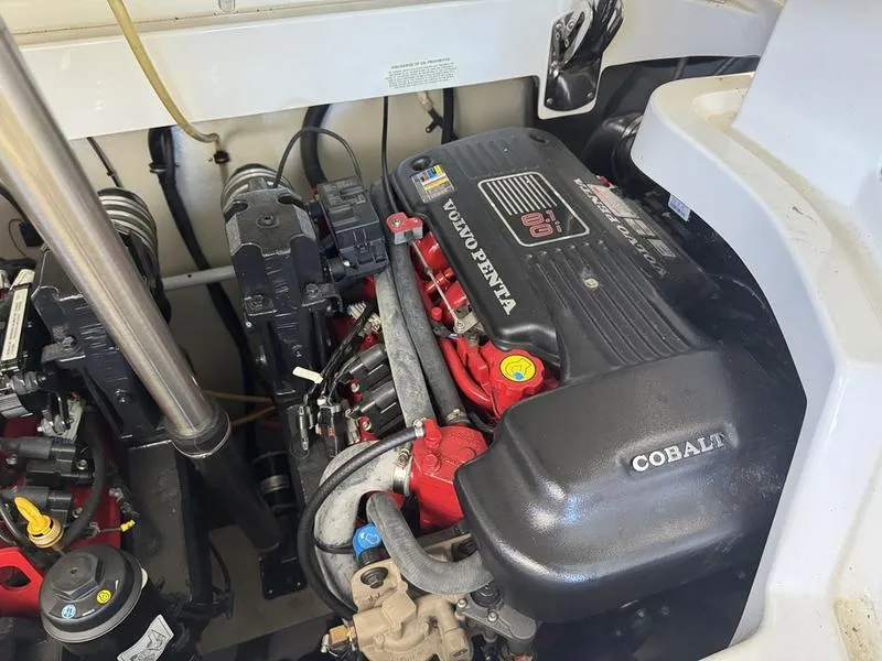 Slide: The Image of 2010 Cobalt 302 boat named "Triple Threat" docked in York, ME. - 5