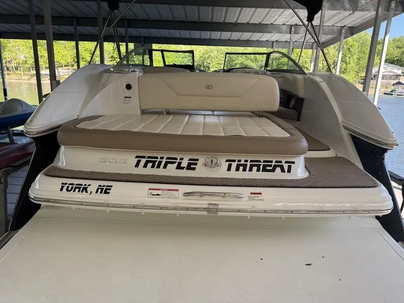 Slide: The Image of 2010 Cobalt 302 engine compartment featuring a Volvo Penta engine. - 6