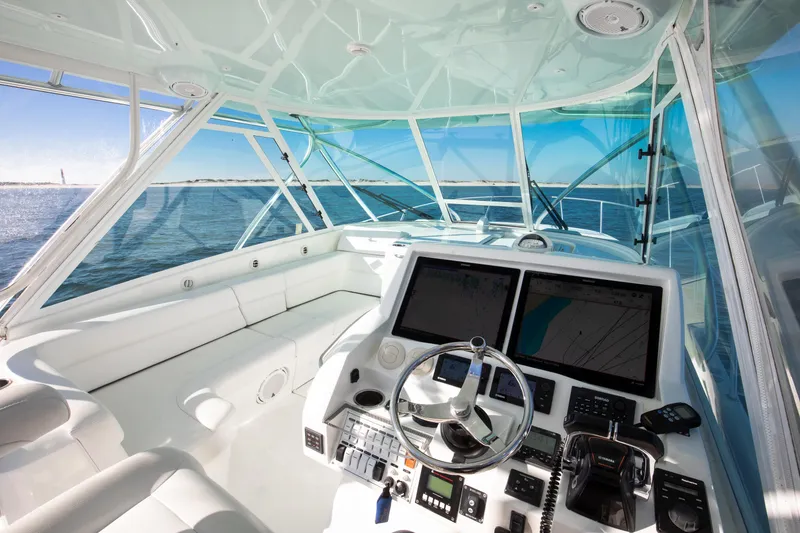 Slide: The Image of SeaVee 43 Hard Four - Exterior Helm - 20