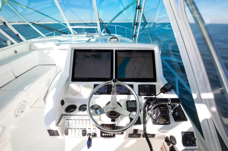 Slide: The Image of SeaVee 43 Hard Four - Exterior Helm - 21