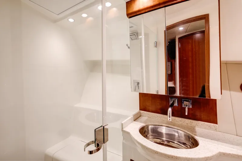 Slide: The Image of SeaVee 43 Hard Four - Interior Cabin Head - 7