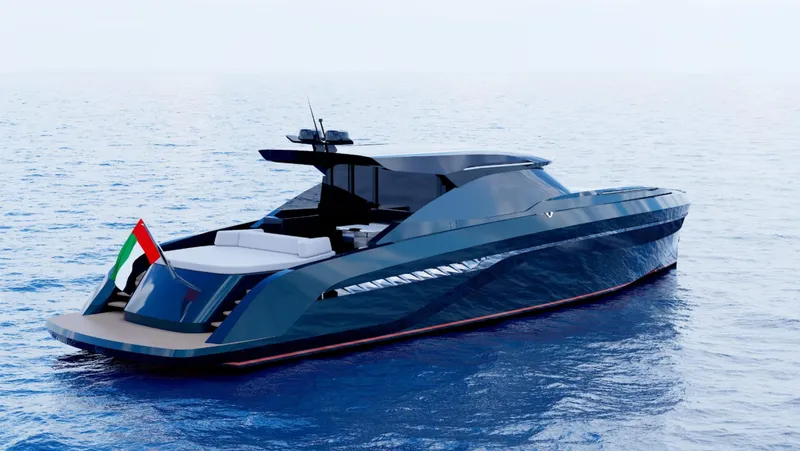 Slide: The Image of Luxury Bekkers Yachts CARIB 64HT 2026 model cruising on open sea. - 9