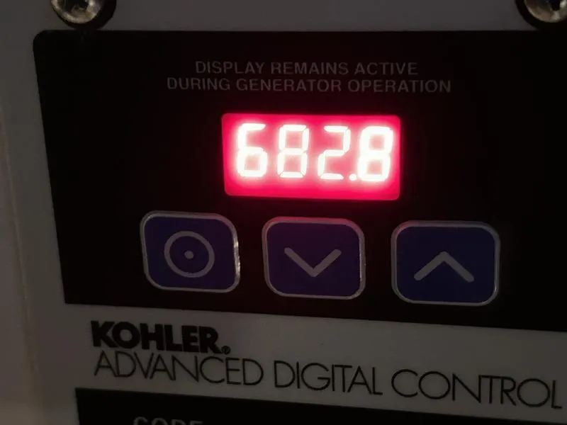 Slide: The Image of Kohler advanced digital control panel displaying 682.8, Carver 396 AFT 2005 model. - 3