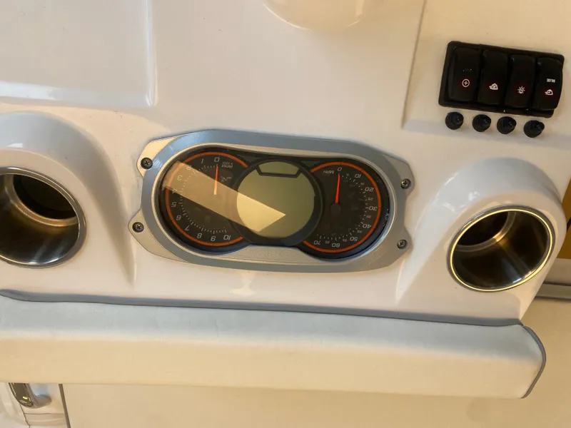 Slide: The Image of Dashboard of 2024 AB Inflatables ABJET 290 with gauges and controls. - 5