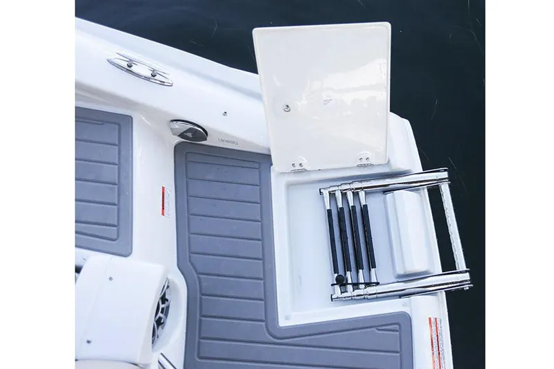 Slide: The Image of Yacht certification and safety warnings on 2020 Crownline 290 SS boat. - 15