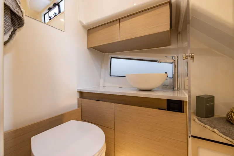 Slide: The Image of Modern bathroom interior in 2025 Delphia D10 Sedan, featuring sleek design and elegant fixtures. - 16