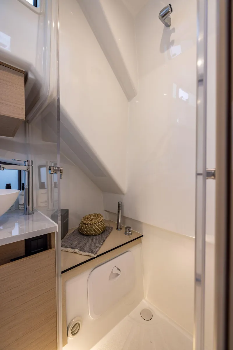 Slide: The Image of Compact bathroom in 2025 Delphia D10 Sedan, featuring modern fixtures and sleek design. - 17