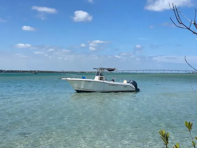 The Image of 2006 Seaswirl Striper 2601 boat on clear blue water under a sunny sky. - 0