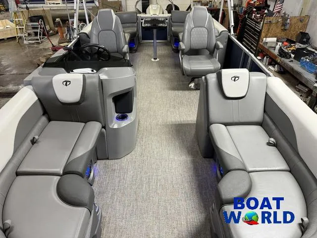 Slide: The Image of Tahoe LTZ 2385 Quad Lounge Tritoon Pontoon & Honda 4-Str 2022 - 8