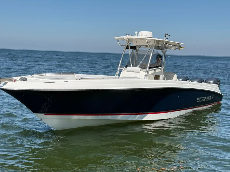 The Image of 2007 Wellcraft 352 Tournament boat on open water, featuring sleek design and powerful engines. - 0