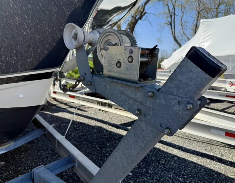 Slide: The Image of Trailer winch for 2008 Pursuit C 250 Center Console boat, parked outdoors. - 31