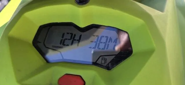 Slide: The Image of 2023 Sea-Doo Waverunner Spark dashboard displaying 12 hours and 38 minutes. - 8