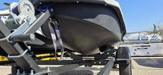 Slide: The Image of 2023 Sea-Doo Waverunner Spark 3-Up Rotax 900 ACE on trailer, close-up view. - 7