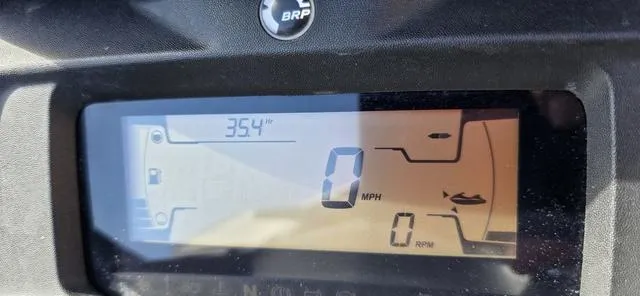 Slide: The Image of Dashboard of 2022 Sea-Doo Waverunner GTI SE 130 iBR showing 0 MPH and 0 RPM. - 12