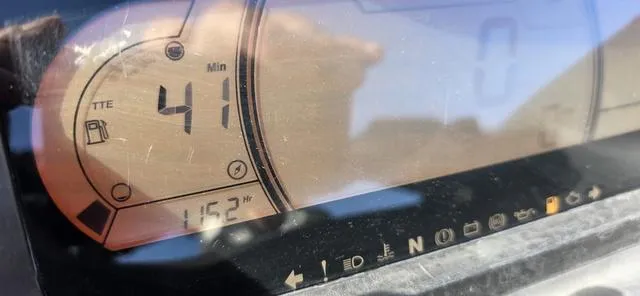 Slide: The Image of Dashboard of 2021 Sea-Doo RXP-X 300 showing 41 minutes fuel time remaining. - 8